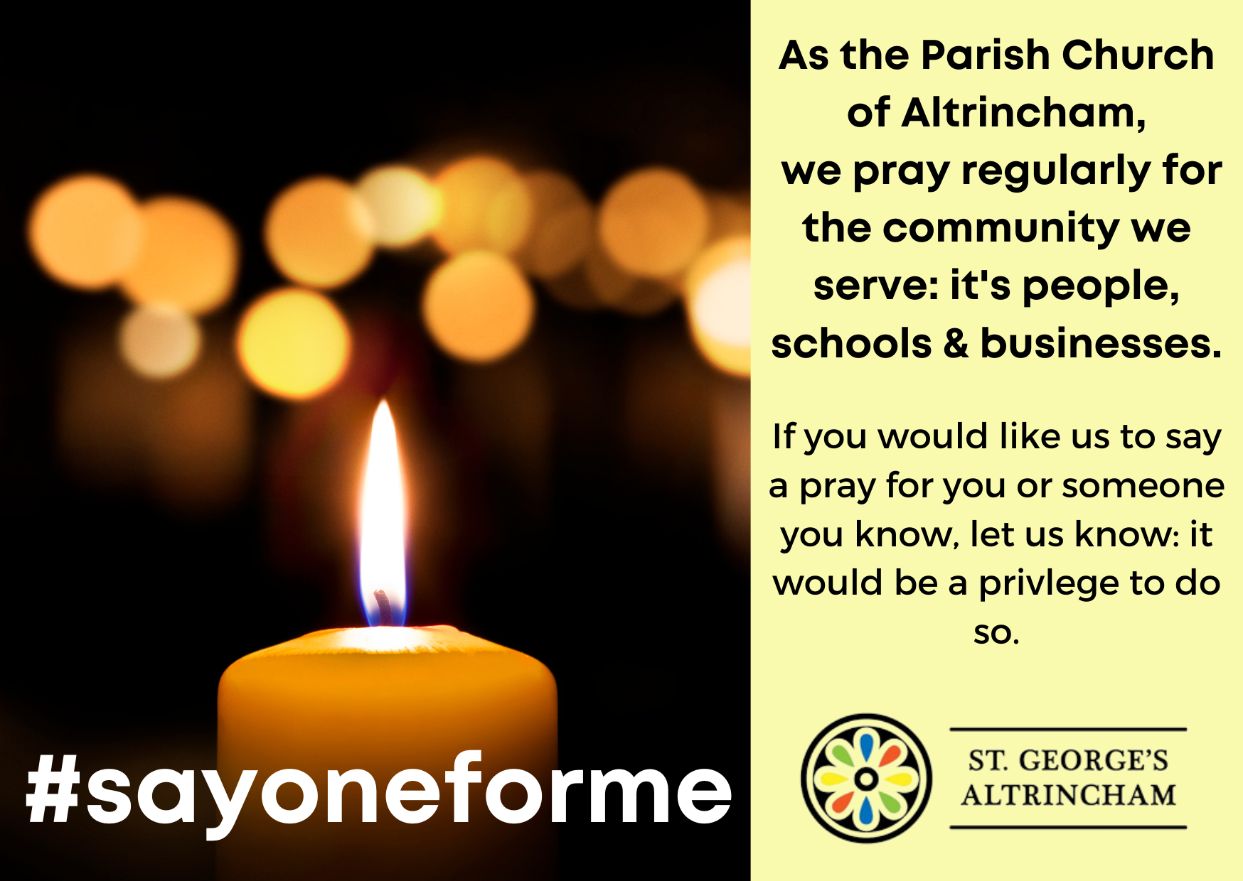 Prayer Front St George | Altrincham | Prayer | Church | Community