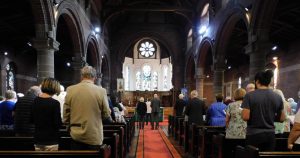2 cropped St Georges | Altrincham | Church of England | Aisle | Sunday Service