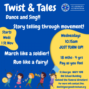 Twist & Tales | Baby | Toddler | Music | Movement | Dance | PAYF | Church | Community | Friends | Altrincham