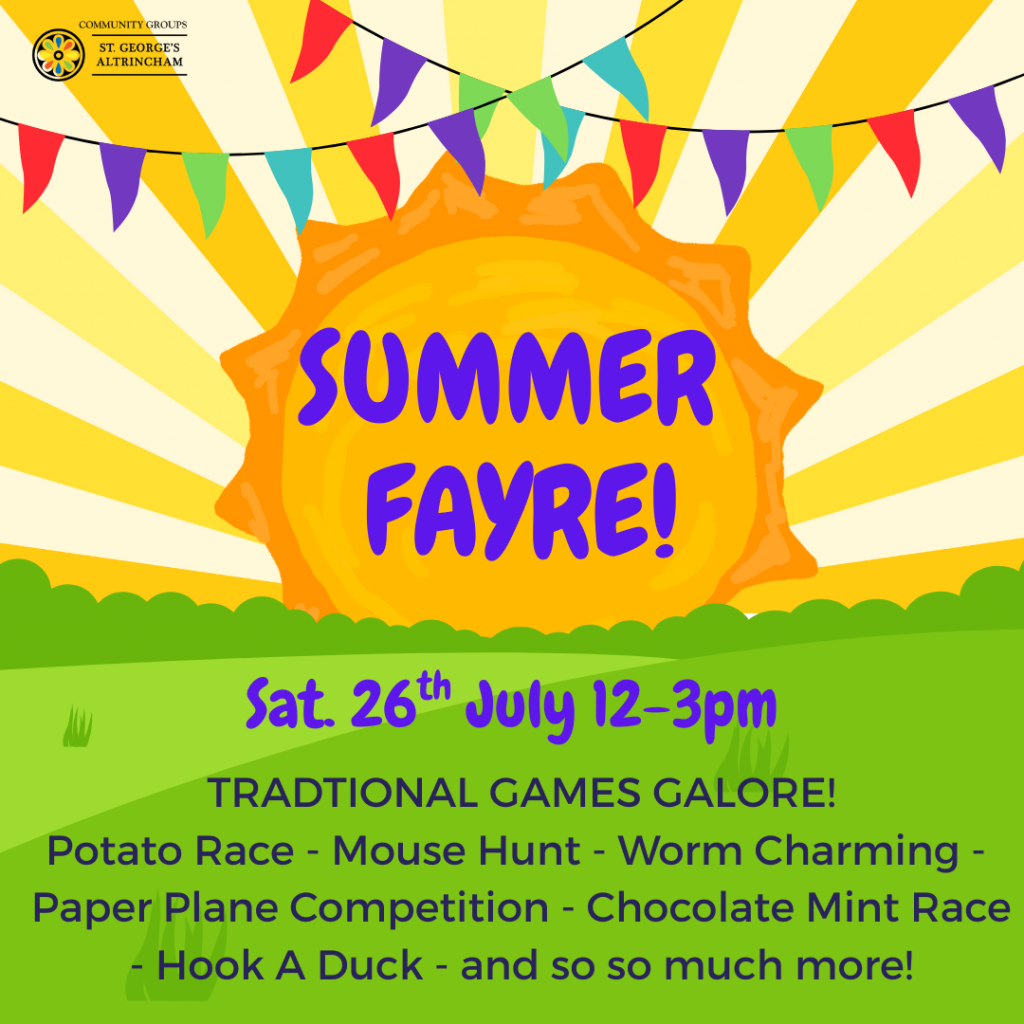 SUMMER FAYRE! St Georges | Church | Community | lunch | payf | fRIENDS